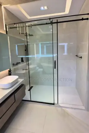 Toilet Frameless Glass Cubicle Door