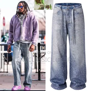 Pure Quality Luxury Men's Cargo Jeans Well Banded