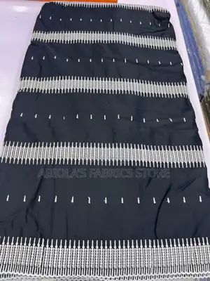 Swiss Voile Black and White Lace