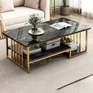 Nordic-Style Faux Marble Center Table 100cm