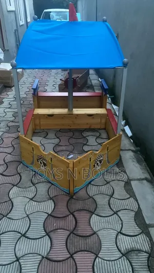 Kids Sandbox Pirate Ship Outdoors / Indoor Play