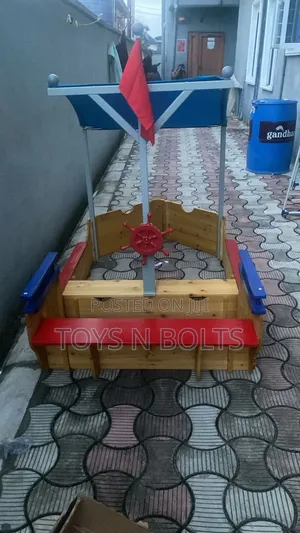 Kids Sandbox Pirate Ship Outdoors / Indoor Play