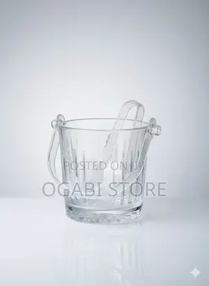 Glass Ice Bucket With Ice Picker