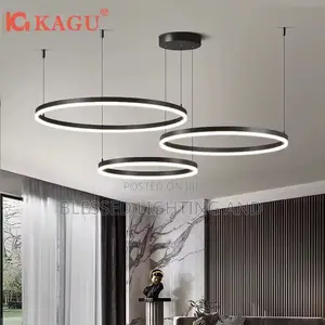 Size 60cm, 40cm, 30cm Rings Chandelier Light for Living Room, Dinning