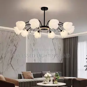Size 909mm by 10 Bulbs Contemporary Modern Rose Chandelier Not Breakab