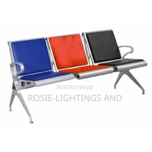 Stainless Steel Bench With Leather Cushion-Mix