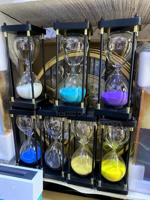 Decorative Wooden Hourglass Sand Timer, 30 Minute Sandglass for Study
