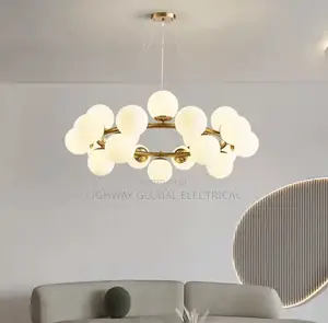 Magic Beans Art Glass Ball Chandelier