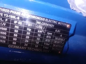 15kw 20hp Electric Motors Flange RPM 970