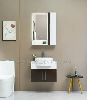 Wall-Hung Bathroom Vanity Cabinet With Mirror Shelf