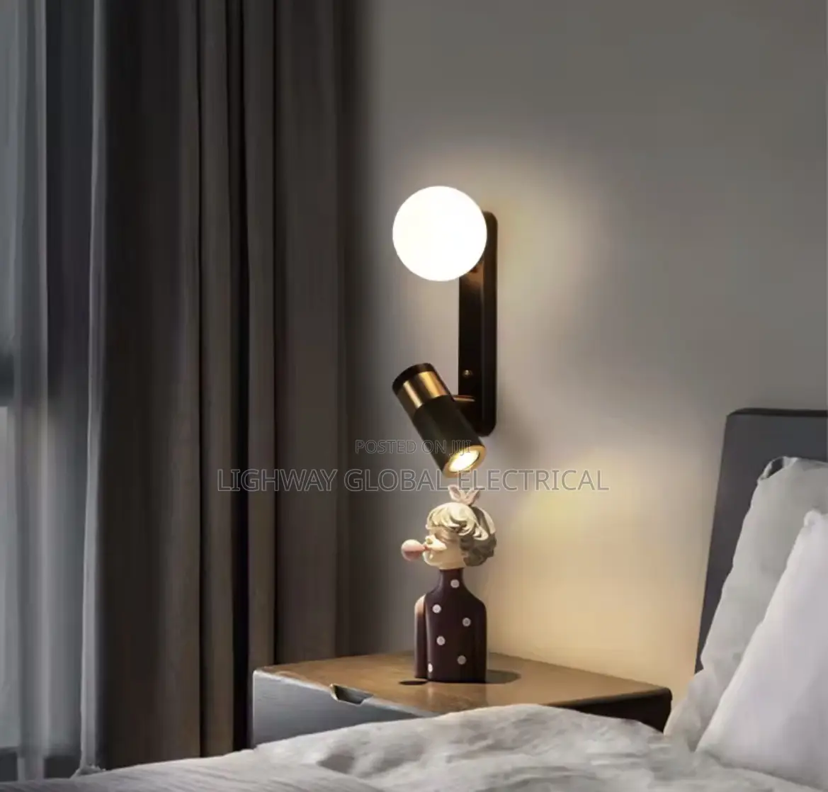 Modern Simple Bedroom Wall Lamp
