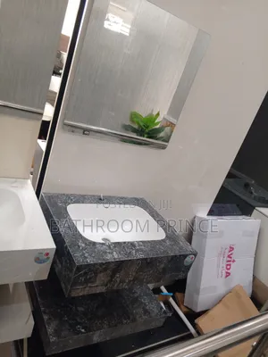 Unique Marble Vanity Basin With Led Mirror