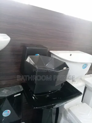 Matte Black Countertop Wall Hung Basin