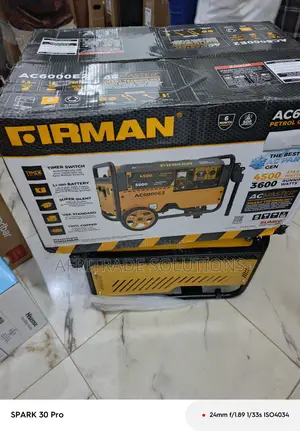Firman Ac6000e2 Petrol Generator – 4.5kva Heavy Duty