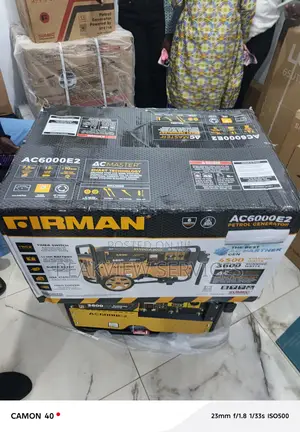 Firman 3.5kva Ac6000e2, Engine Type Sfe200e Performance