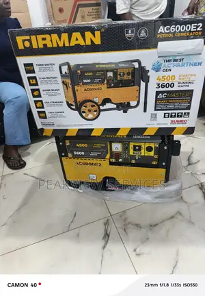 Firman Ac6000e2, 3.5kva Generator for Lasting Use