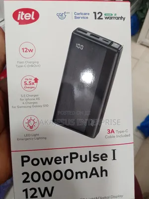 Itel Powerpulse A1160 20000mah Power-Bank