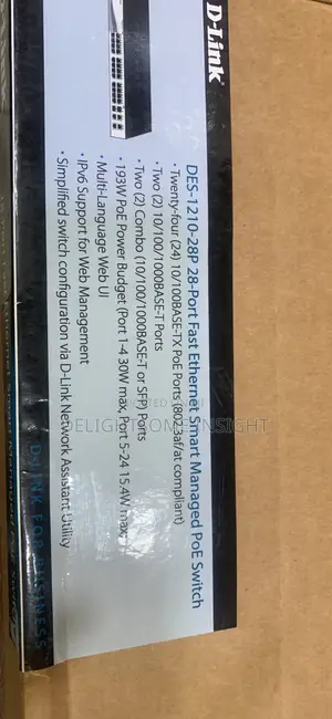Brand New D-Link Des -1210-28p 28-Port Fast Ethernet Smart Managed Poe