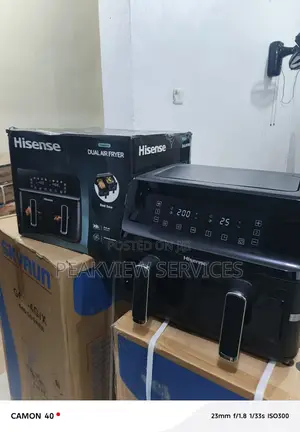 Hisense H08afbk2s1 Dual Drawer 8l Air Fryer – Sleek Powerful