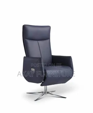Orange Executive Chair With Leg Rest