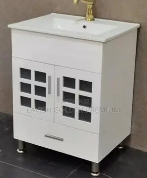 Bathroom Dinning Vanity With a Basin Sink and Cabinet