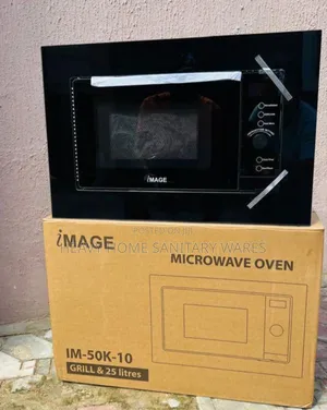 Black Electric Microwave