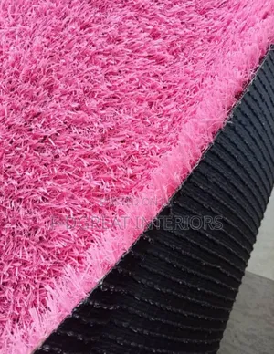 30mm Artificial Carpet Grass Pink Color