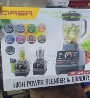Qasa QBL-8008 Pro5 1500w Blender – High Power Grinder