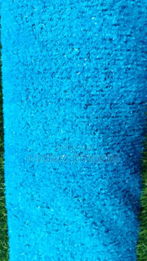 15mm Texture Blue Color Artificial Grass Carpet