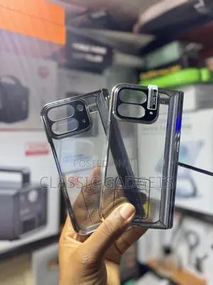 Crystal Clear Shockproof Case With Stand For Google Pixel 10 Pro Fold