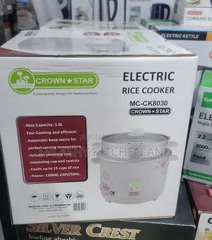 Crown Star Electric Rice Cooker 3l