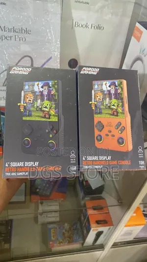 Porodo 4" Square Display Retro Handheld Game Console