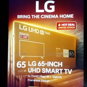 Lg 65 Inches Smart Tv With Upgrading Viewing Experience Ai Thinq