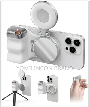 Telesin Fun Shot Magnetic Phone Camera Grip + C03 Magneti Selfie Light