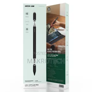 Green Lion 3-in-1 Stylus Pen With Touchscreen Compatibility, Black Ink
