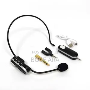 Wireless Headset Microphone for Public Broadcasting, Head Mic Wireless