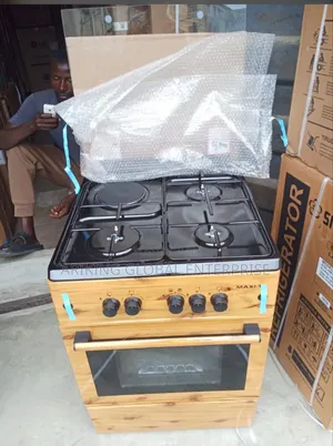 Maxi Gas Cooker 60x60cm Oven (3+1) Burner Ignition Wood