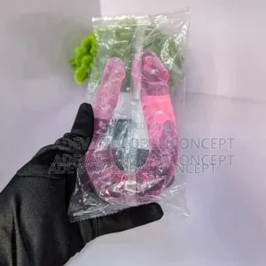 10 Inches Double Ended Crystal Jelly Curve Dildo Women Sex Toy