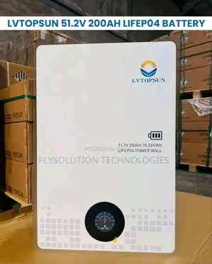 10kwh Lvtopsun 200ah 51.2v Lifepo4 Powerwall Battery