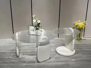 2 in 1 Transparent Centre Table