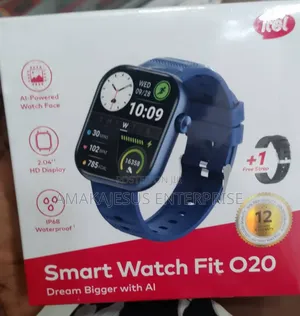Itel Stmartwatch Fit O20 Hd Display Ai Waterproof + Free Extra Strap