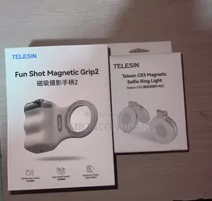 Telesin Fun Shot Magnetic Grip 2 + Telesin C03 Selfie Ring Light.
