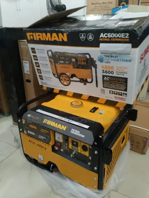 Firman Ac6000e2 Petrol Gen Lagos - 100% Copper, 230v Stable Output, 1-