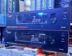 Porodo Gaming Wireless Keyboard Mouse Set 2.4ghz 1600dpi