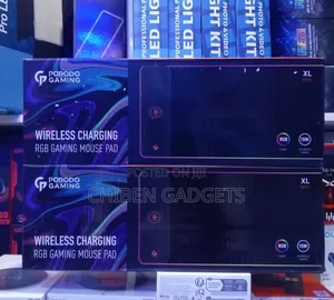 Porodo Gaming RGB Gaming Mouse Pad With 15w Fast Wireless Charger