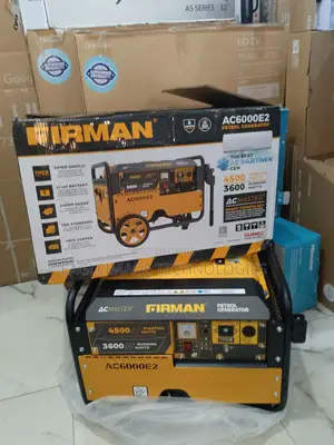 Firman Ac6000e2 Generator Kit Included - 100% Copper, 8-10 Hours Runti