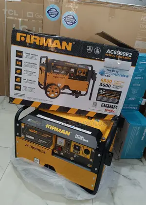 Premium Sumec Firman Ac6000e2 - Switch Start, Fuel Gauge, Powers Tv 