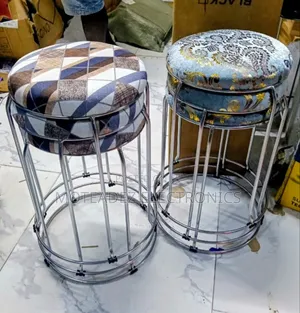 Round Shape Padded Metal Morden Stackable Multipurpose Stool/Chair