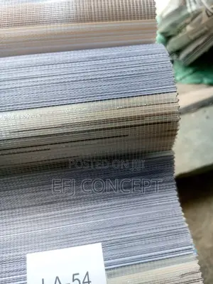 Plain Grey Plus Plain Cream Day and Night Window Blind Design