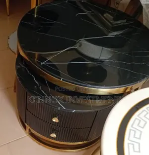 Black Imported Marble Centre Table